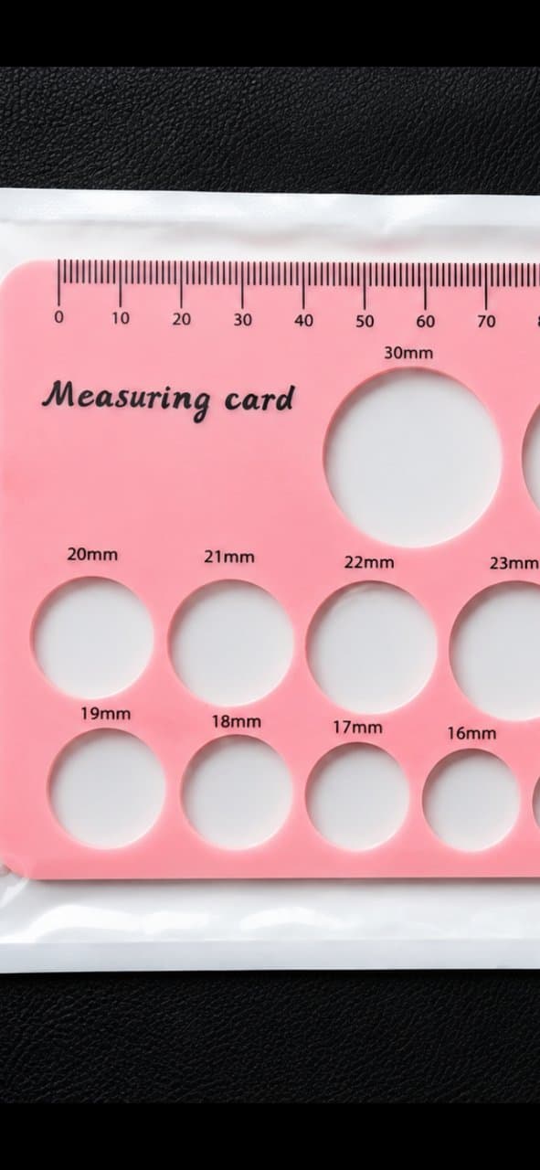 Regla Medidora de Pezón - Measuring Card Nueva