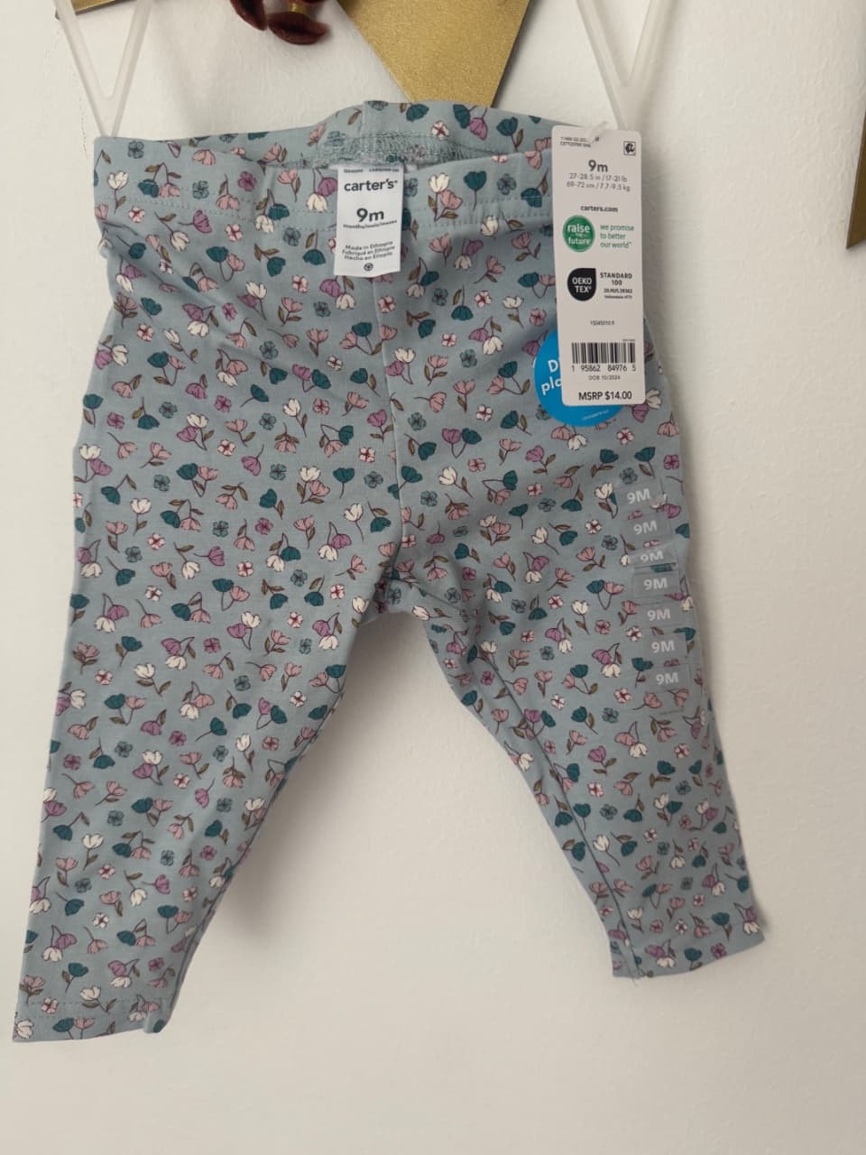 Pantalón bebé legis talla 9 meses
