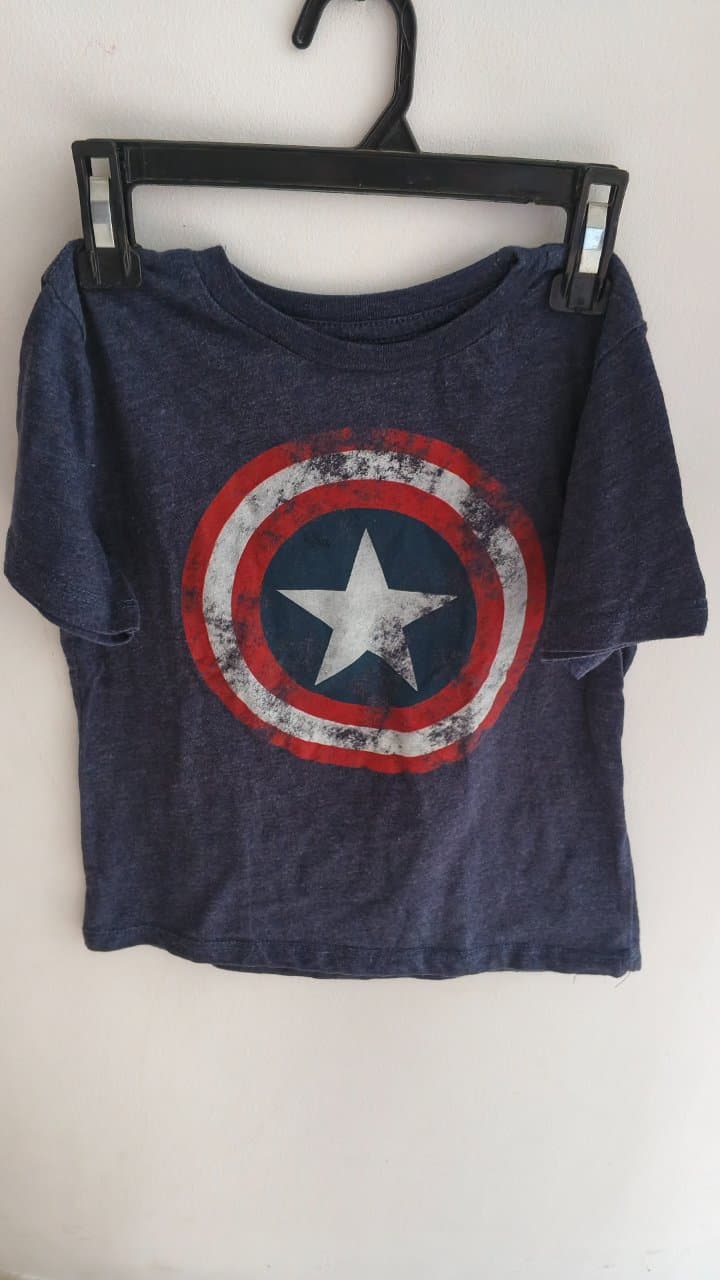Camiseta Marvel Capitán América Talla 5T