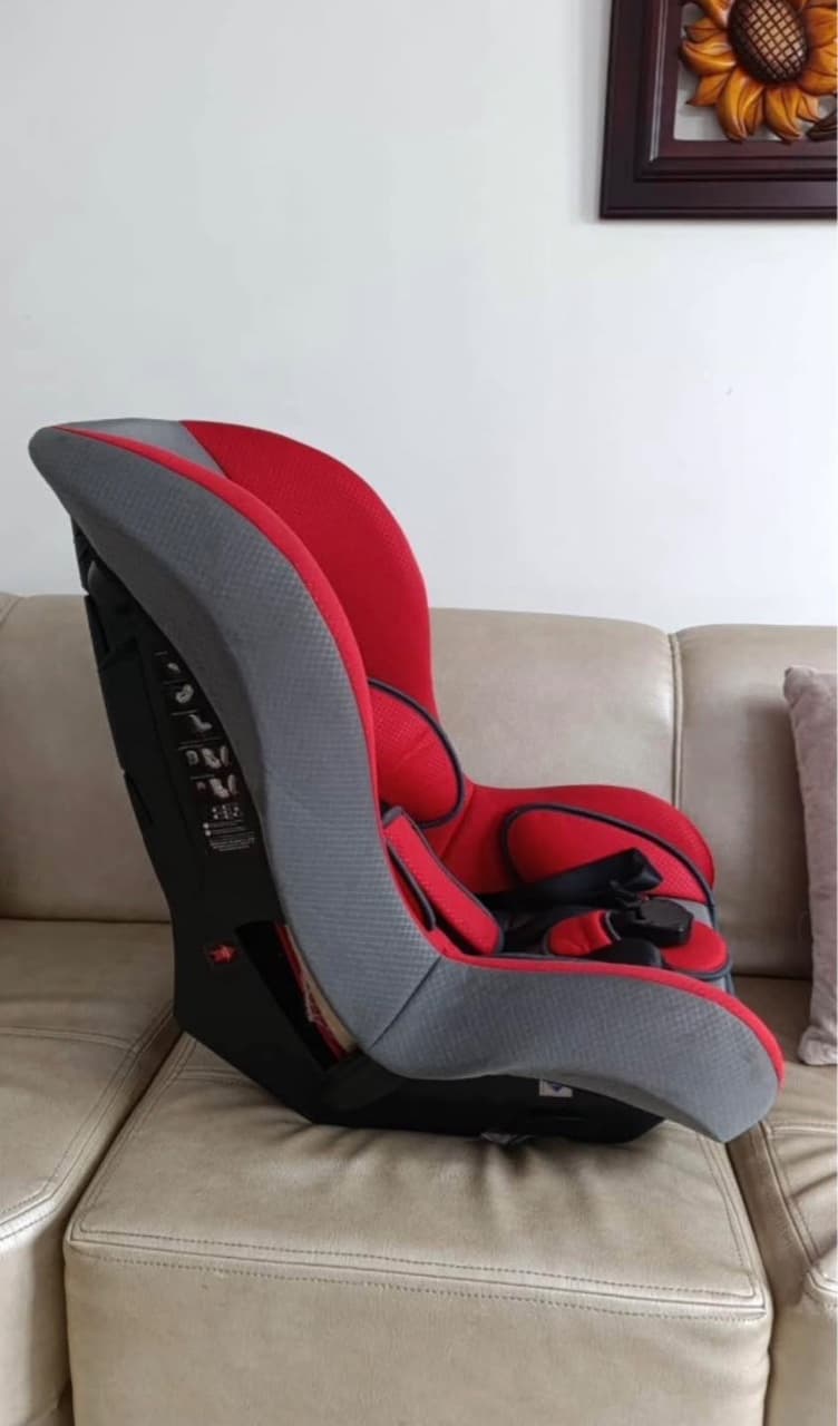 Silla de Carro Bebesil Rojo Gris Seguridad 0-4 Años