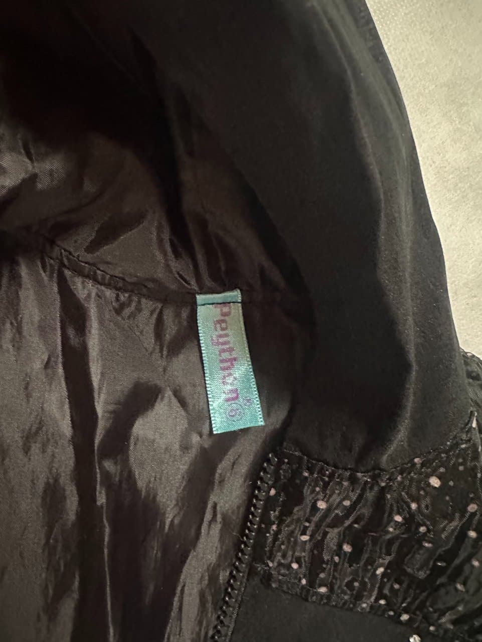 Chaqueta Negra Niña Talla 6 con Apliques Brillantes
