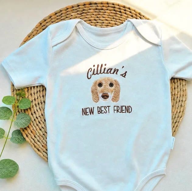 Body personalizado bebé diseño perro best friend